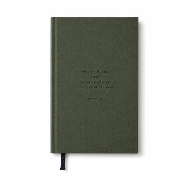 Large Alva 2027 Journal Dark Green