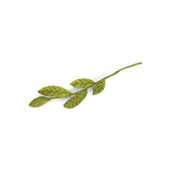 Mixed Green Leaves Felt Branch Decoration