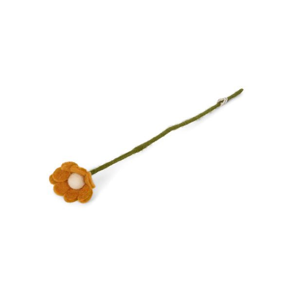 Yellow Anemone Felt Decoration