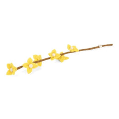 Light Yellow Flowers Stalk Felt Decoration