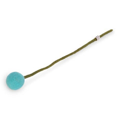 Aqua Flower Small Bud Felt Decoration