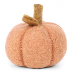 Dusty Light Orange Felt Pumpkin