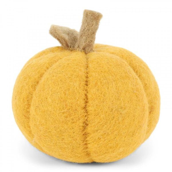Yellow Felt Pumpkin