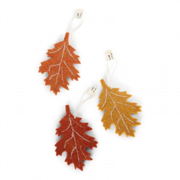 Felt Birch Leaves