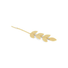 Dusty Light Yellow Felt Leaf Branch Decoration