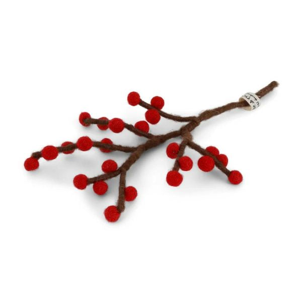 Mini Branch with Bright Red Berries