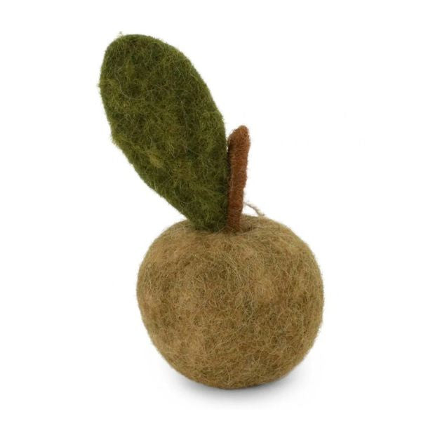 Green Felt Apple