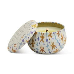 Tulip Printed Tin Candle Garden and Grove