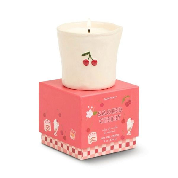 Bistro Cherry Ceramic Candle Smoked Cherry