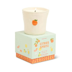 Bistro Orange Ceramic Candle Citrus Spritz