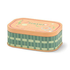 Bistro Piment Printed Tin Candle