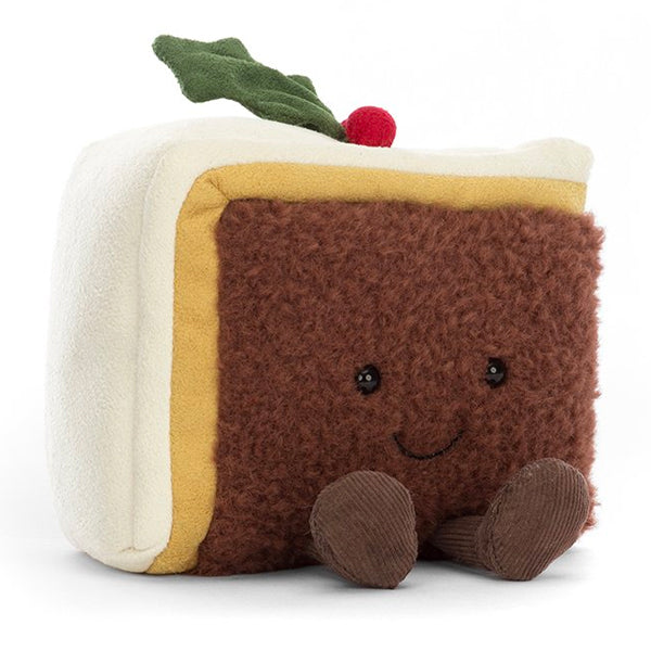  Slice of Christmas Cake ぬいぐるみ Jellycat Amuseable Slice of Christmas Cake - Paper Tiger