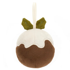 Festive Folly Christmas Pudding Hanging Decoration
