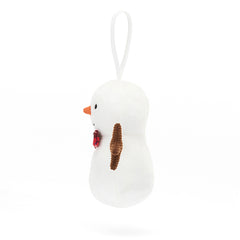 Festive Folly Snowman Hanging Decoration