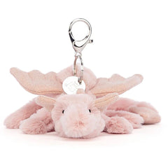 Jellycat Rose Dragon Bag Charm