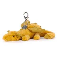 Golden Dragon Bag Charm