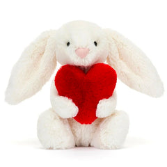 Jellycat Bashful Red Love Heart Bunny Little