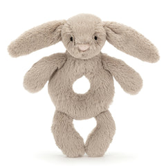 Bashful Beige Bunny Ring Rattle