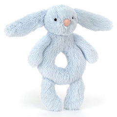 Jellycat Bashful Blue Bunny Ring Rattle