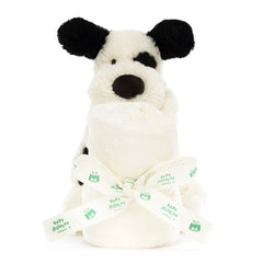 Bashful Black and Cream Puppy Soother New