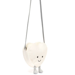 Amuseables Cream Heart Bag