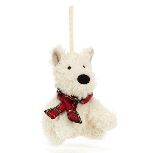 Jellycat Munro Scottie Dog Decoration - Paper Tiger