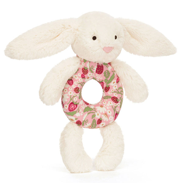 Blossom Cream Bunny Berry Ring Rattle