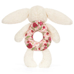 Blossom Cream Bunny Berry Ring Rattle