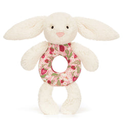 Blossom Cream Bunny Berry Ring Rattle