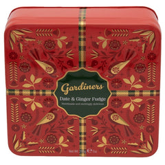 Scandi Present Date and Ginger Fudge Tin