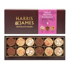 Harris & James Great British Puddings Selection 12 pieces Gift Box