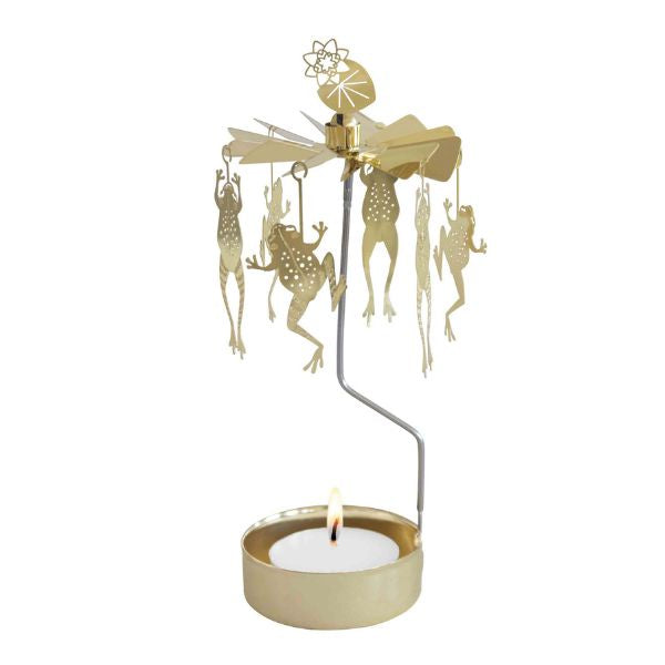 Angel Chime Frogs Tealight Holder