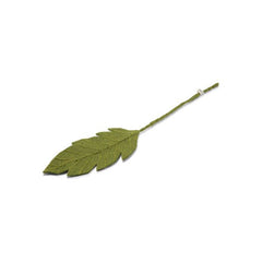 Green Felt Big Leaf Decoration
