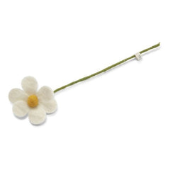 White Simple Flower Felt Decoration