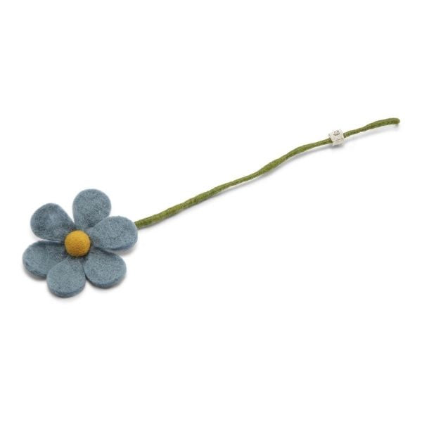 Sea Blue Simple Flower Felt Decoration