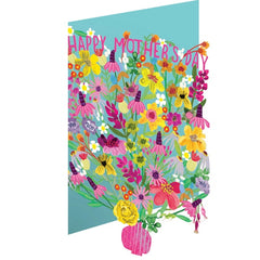 Vase of Blooms Mother's Day Card