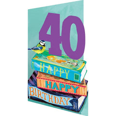 Happy Birthday 40 Card