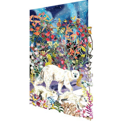 Aurora Bears Laser Christmas Card