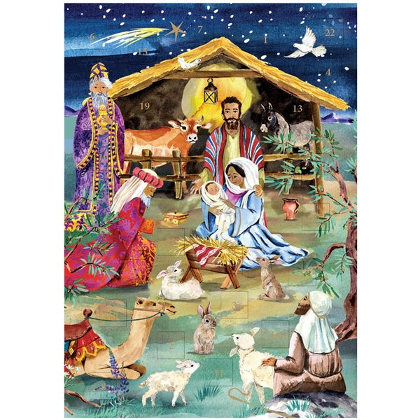The Christmas Story Advent Calendar Card