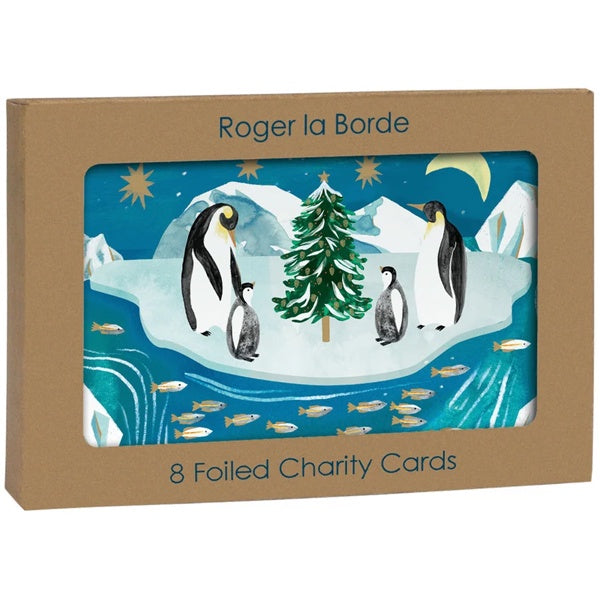 Penguin Family Trifold Christmas Card Pack
