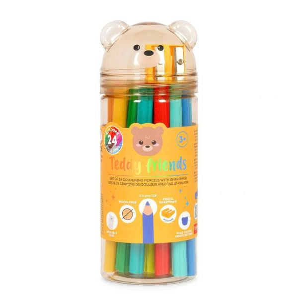 Teddy Bear Colouring Pencil Set