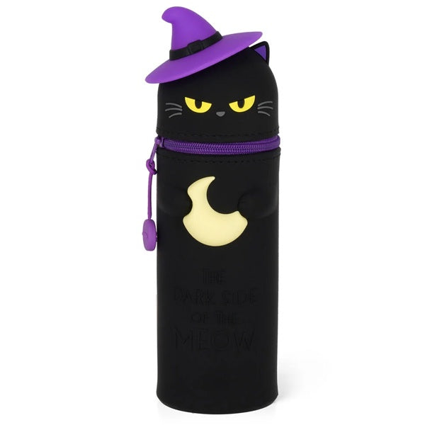 Kawaii 2-in-1 Soft Silicone Black Kitty Pencil Case