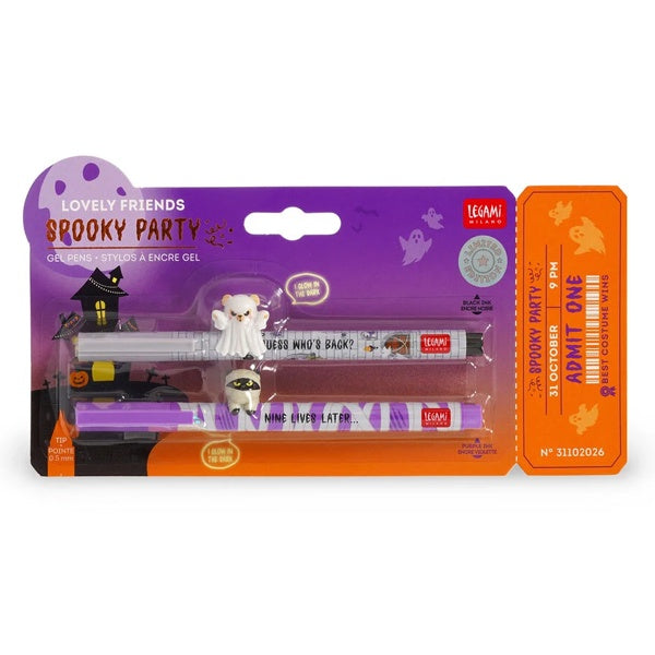 Spooky Party Lovely Friends Set of 2 Pens