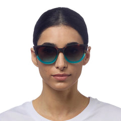 Okkia Silvia Havana Blue Sunglasses