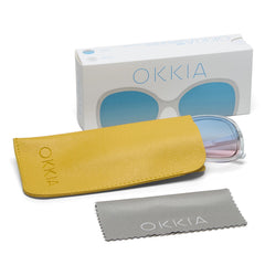 Okkia Anna Transparent Clear Bi-Colour Lens Sunglasses