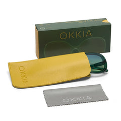 Okkia Anna Transparent Green Sunglasses