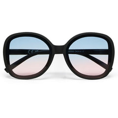 Okkia Anna Black with Blue Pink Gradient Lens Sunglasses