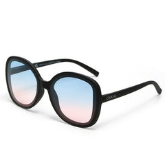 Okkia Anna Black with Blue Pink Gradient Lens Sunglasses