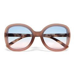 Okkia Anna Pink havana with Blue/Pink Gradient Lens Sunglasses