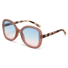 Okkia Anna Pink havana with Blue/Pink Gradient Lens Sunglasses